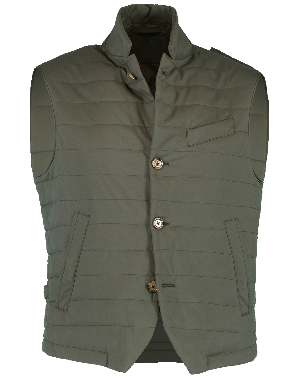 ELEVENTY-Nylon Button Vest-