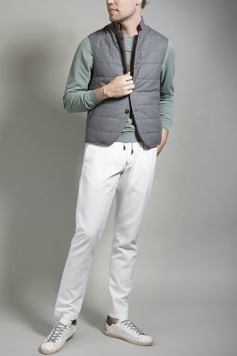 ELEVENTY-Four Button Gilet-