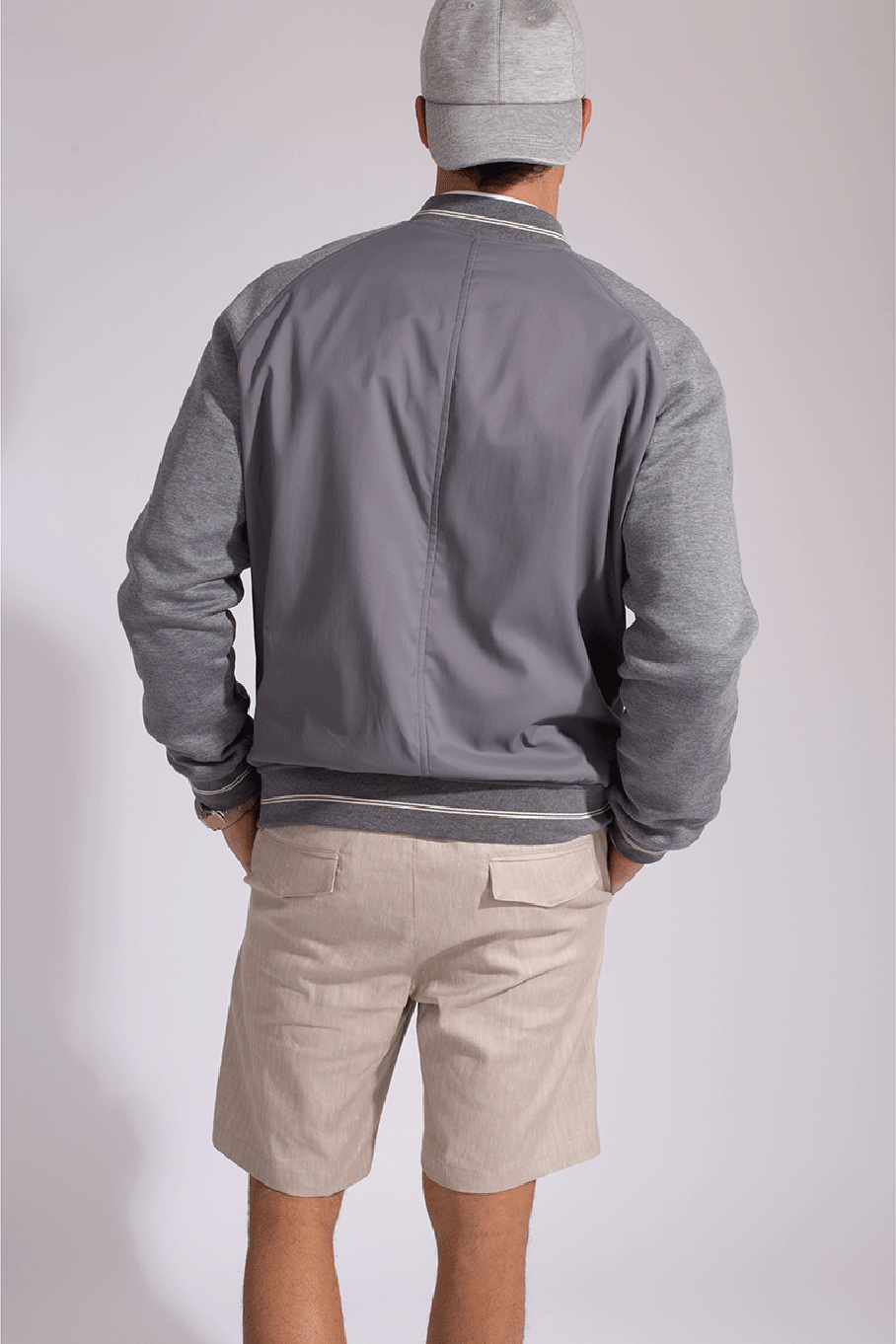 ELEVENTY-Mixed Media Bomber-