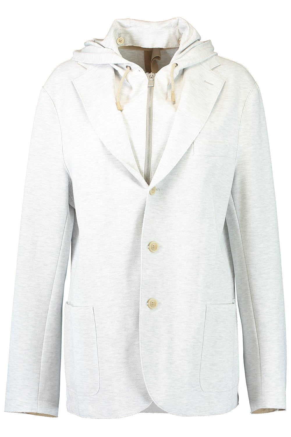 ELEVENTY-Single Breasted Jacket - Grigio-