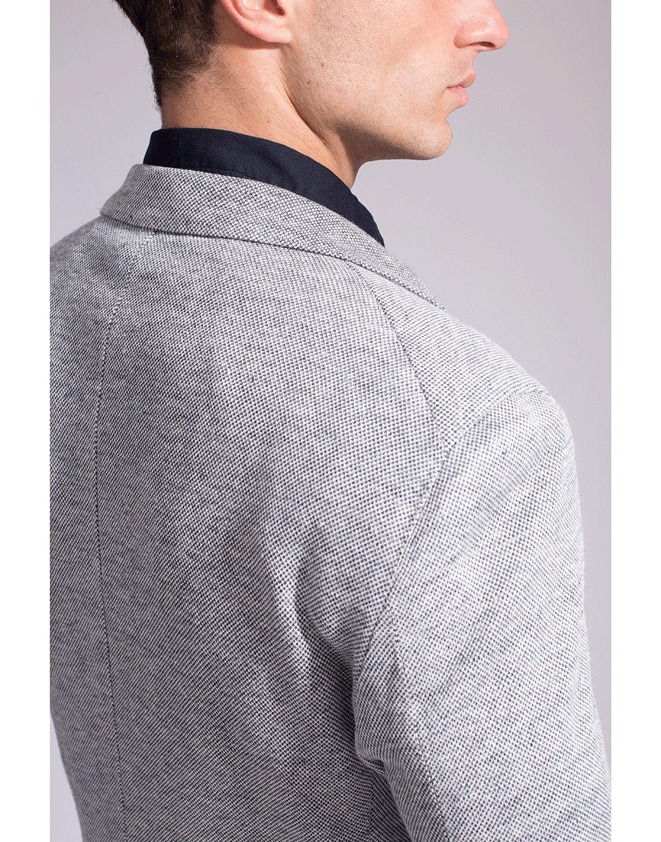 ELEVENTY-Pique Jersey Linen Jacket-