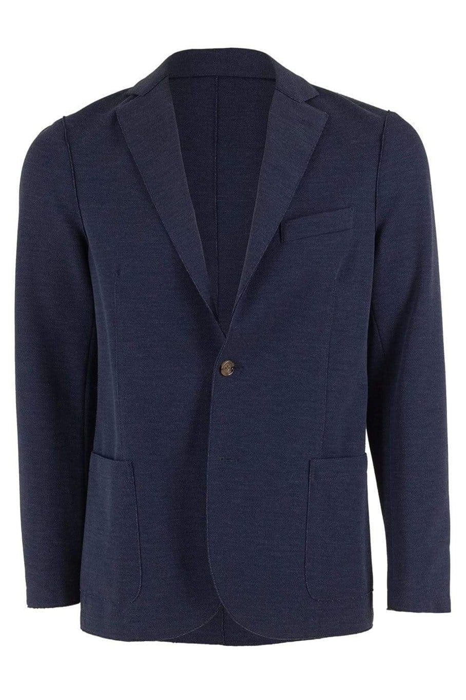 ELEVENTY-Navy Real Cut Patch Pocket Jacket-
