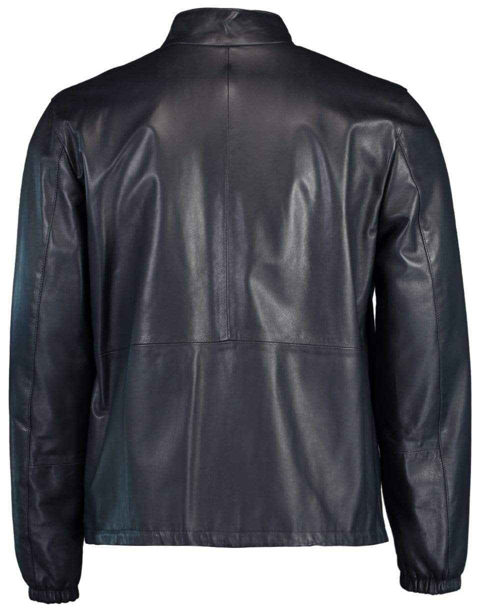 ELEVENTY-Reversible Leather Bomber Jacket-