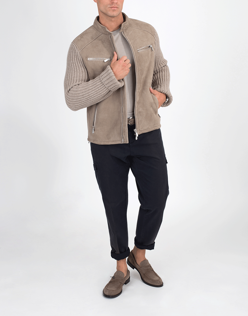 ELEVENTY-Shearling Motor Jacket-