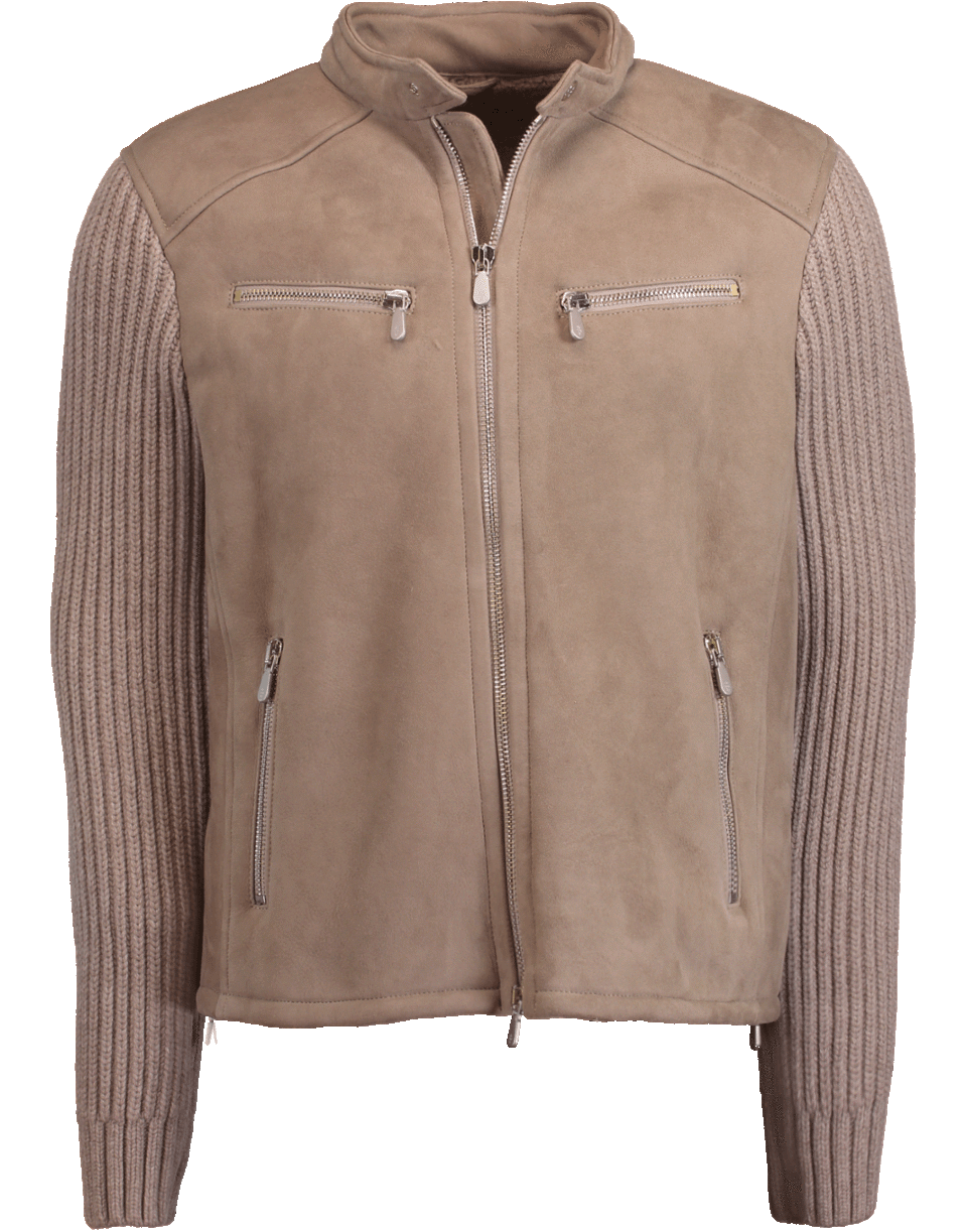 ELEVENTY-Shearling Motor Jacket-