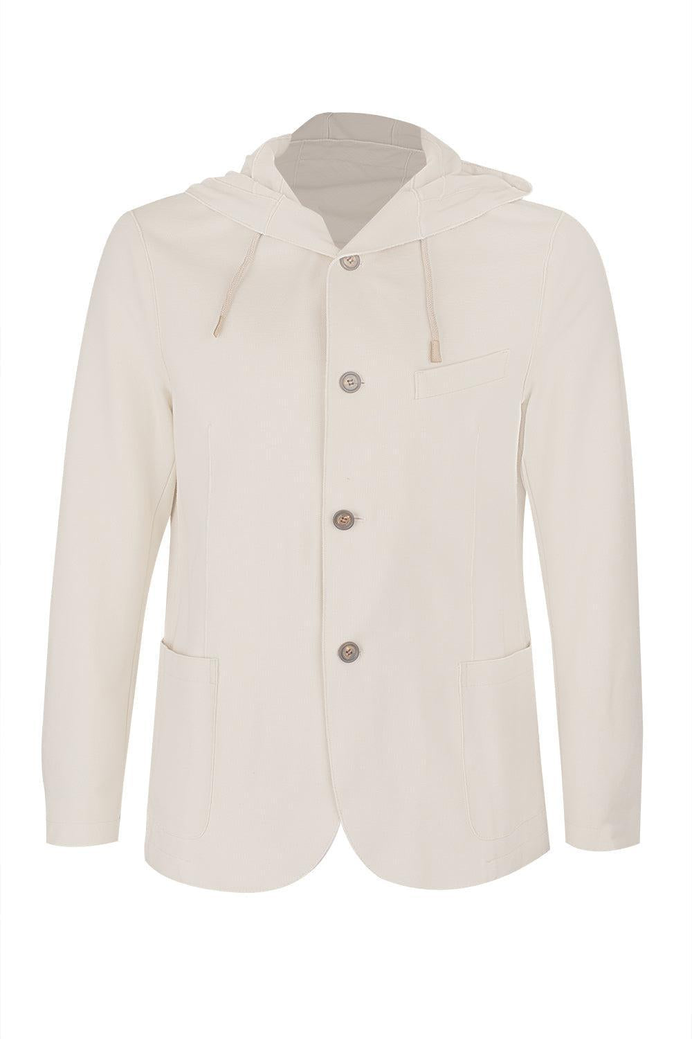 Hooded Blazer - Sand