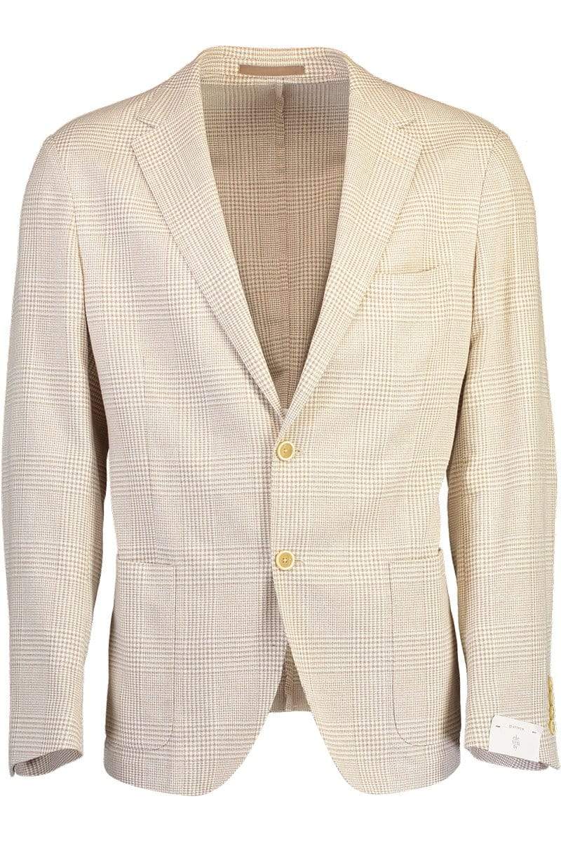 ELEVENTY-Plaid Cotton Blend Soft Jacket-