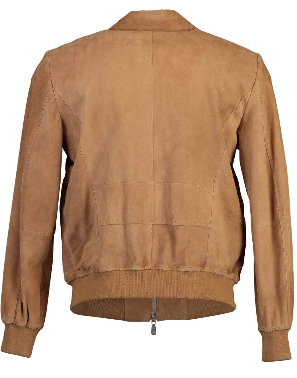 ELEVENTY-Suede Bomber Jacket-