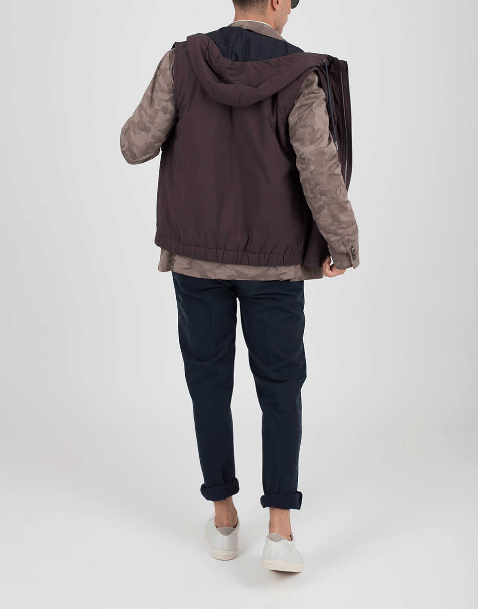 ELEVENTY-Nylon Hooded Vest-