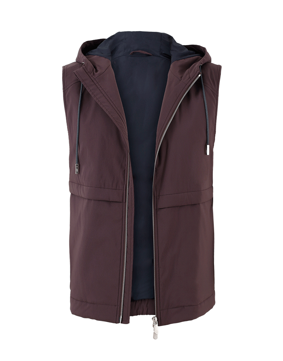 ELEVENTY-Nylon Hooded Vest-