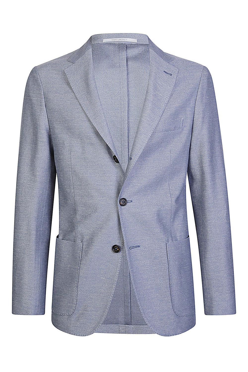 Micro Texture Single Breasted Blazer - Zucchero-ZUCCHERO-48-MENSCLOTHINGJACKET-ELEVENTY