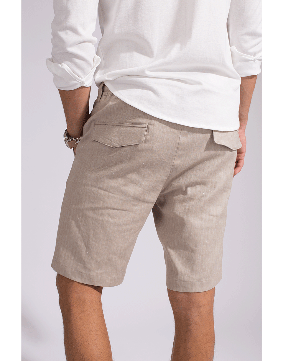 ELEVENTY-Herringbone Jogger Short-
