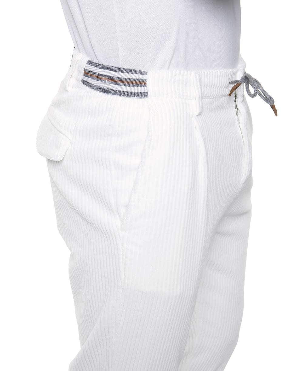 ELEVENTY-Corduroy Jogger Pants - Bianco-BIANCO