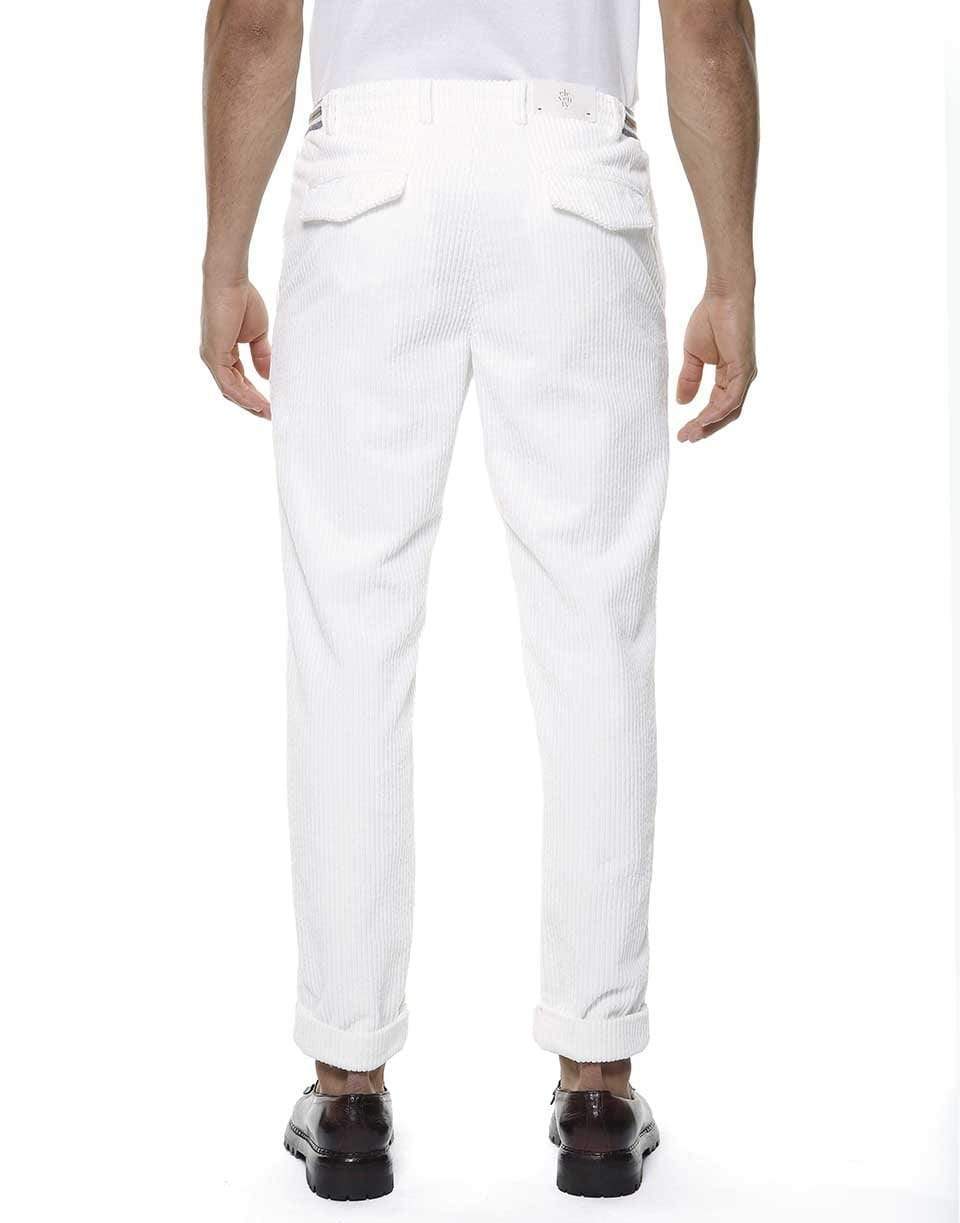 ELEVENTY-Corduroy Jogger Pants - Bianco-BIANCO