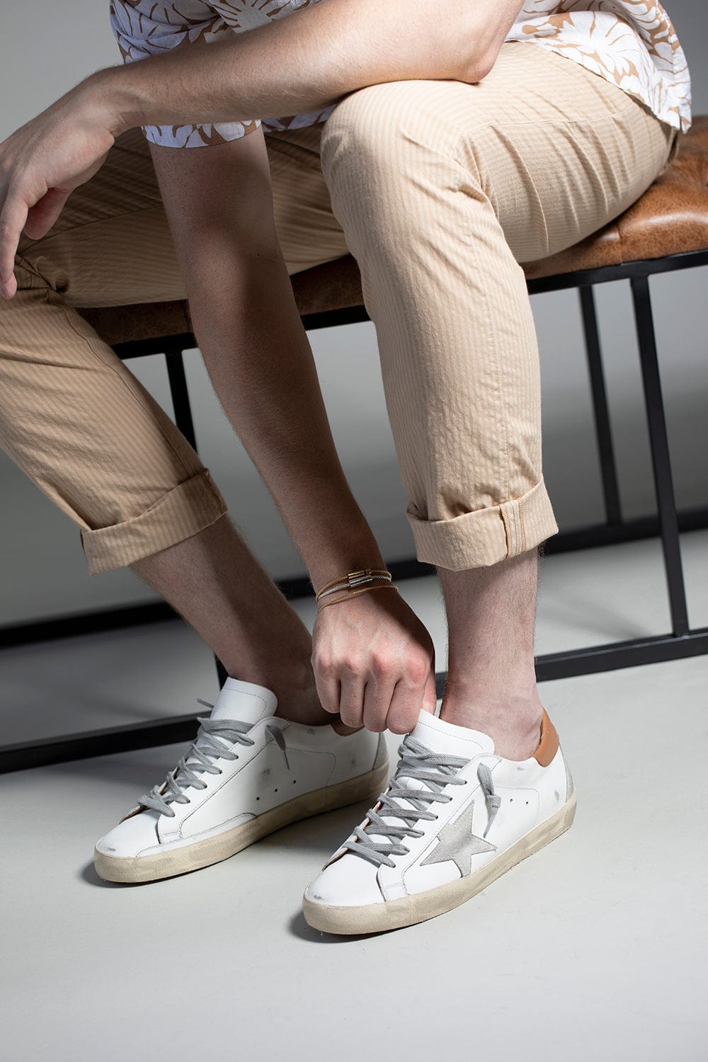 ELEVENTY-Jogging Pant - Camel Stripe-