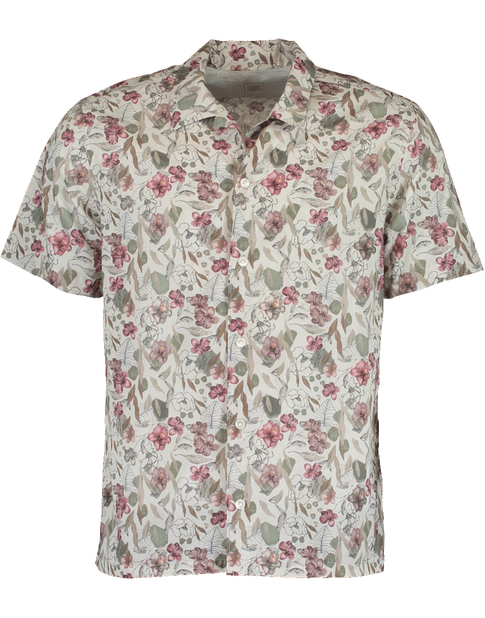 ELEVENTY-Floral Bowling Shirt-