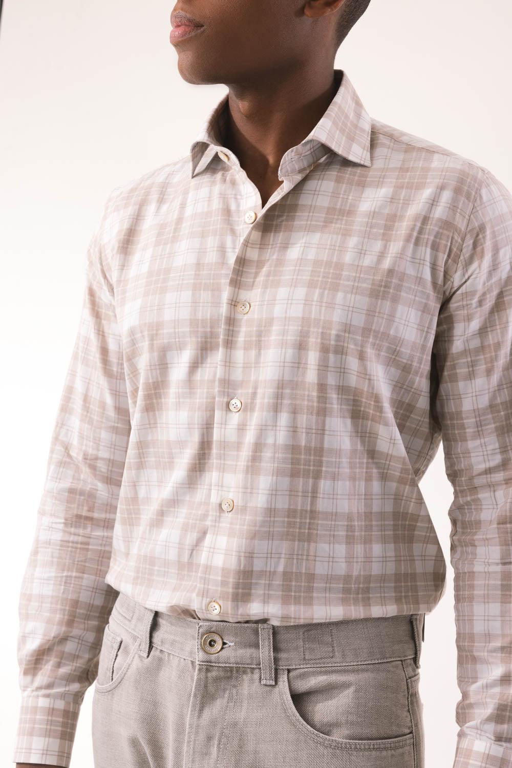 ELEVENTY-Sports Shirt - Beige Light Gray-