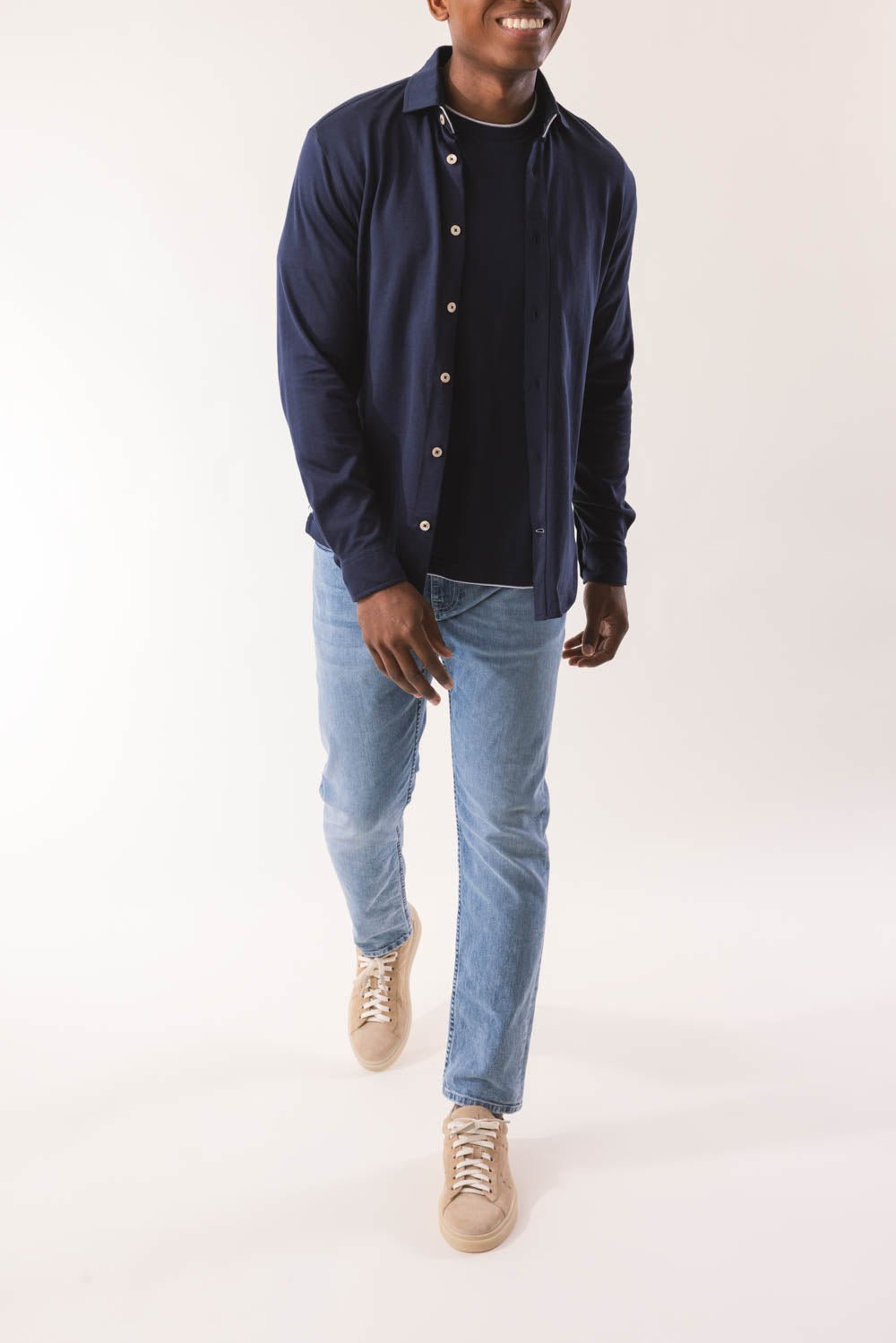 ELEVENTY-Long Sleeve Shirt - Blue-