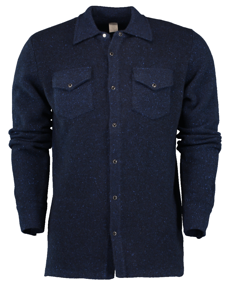 ELEVENTY-Western Cashmere Shirt-