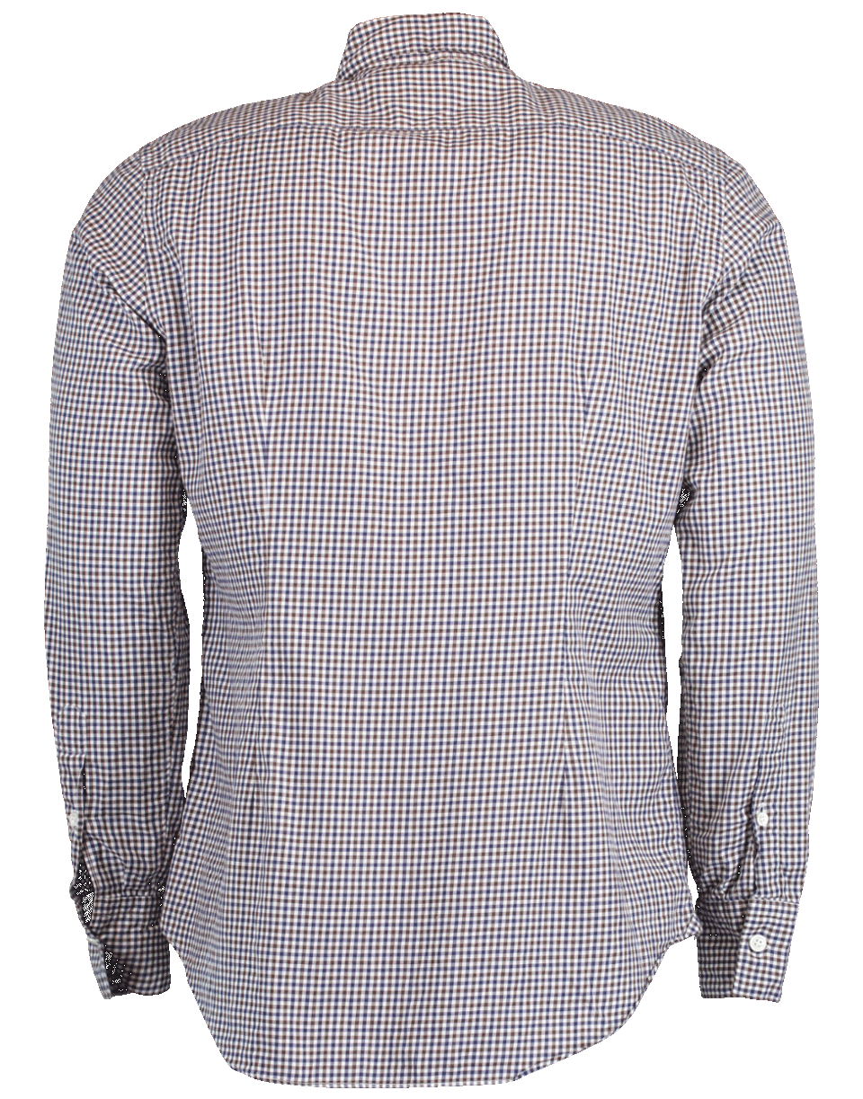 ELEVENTY-Tattersall Button Down Shirt-