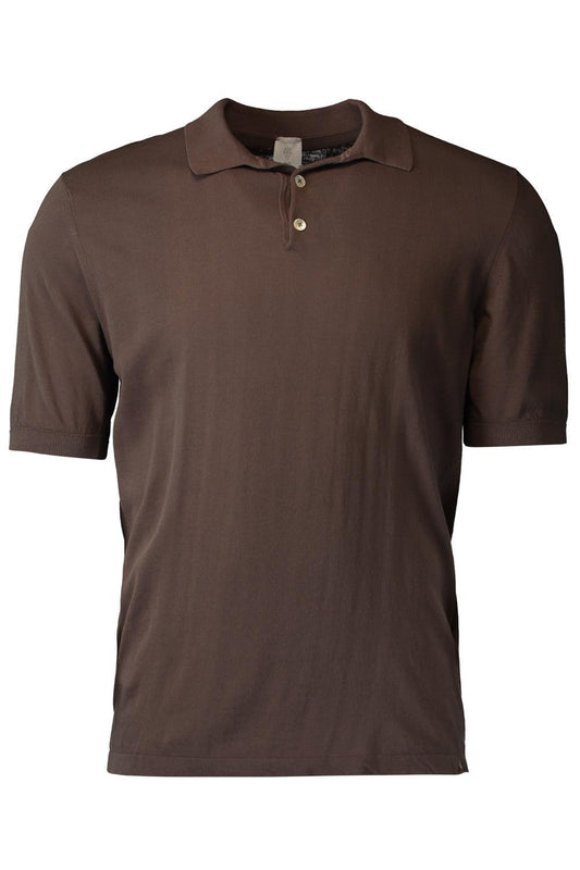Short Sleeve Polo - Clay-BROWN-S-MENSCLOTHINGSHIRT-ELEVENTY