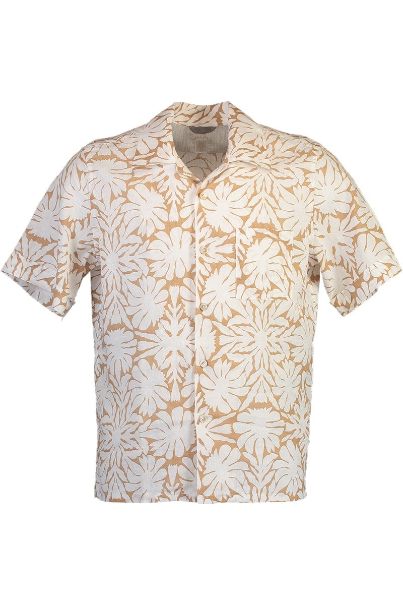ELEVENTY-Button Up Shirt - Camel-