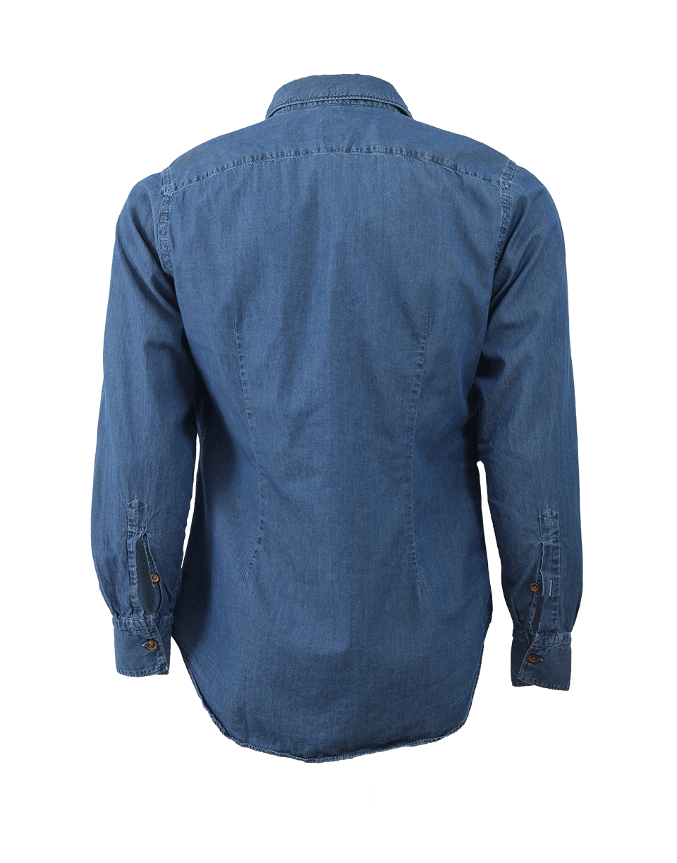 ELEVENTY-Chambray Collar Shirt-