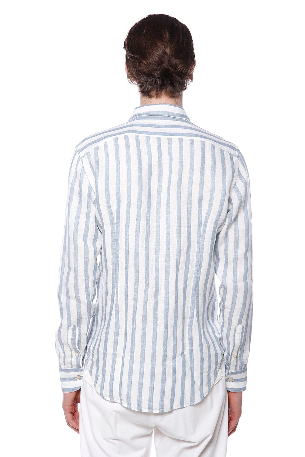 ELEVENTY-Dandy Shirt - Denim Stripe-