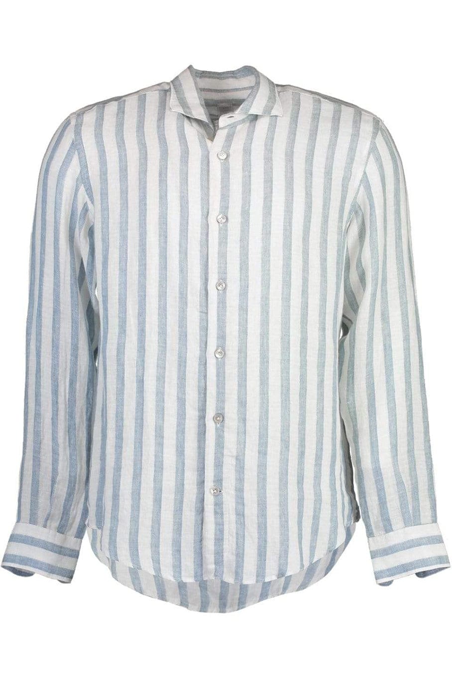 ELEVENTY-Dandy Shirt - Denim Stripe-