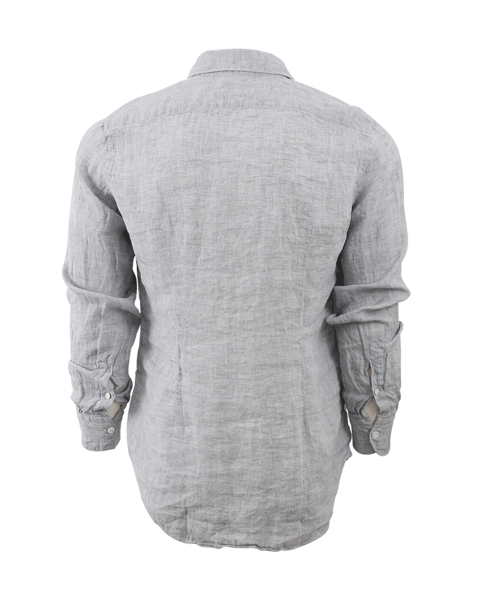 ELEVENTY-Melange Dobby Shirt-