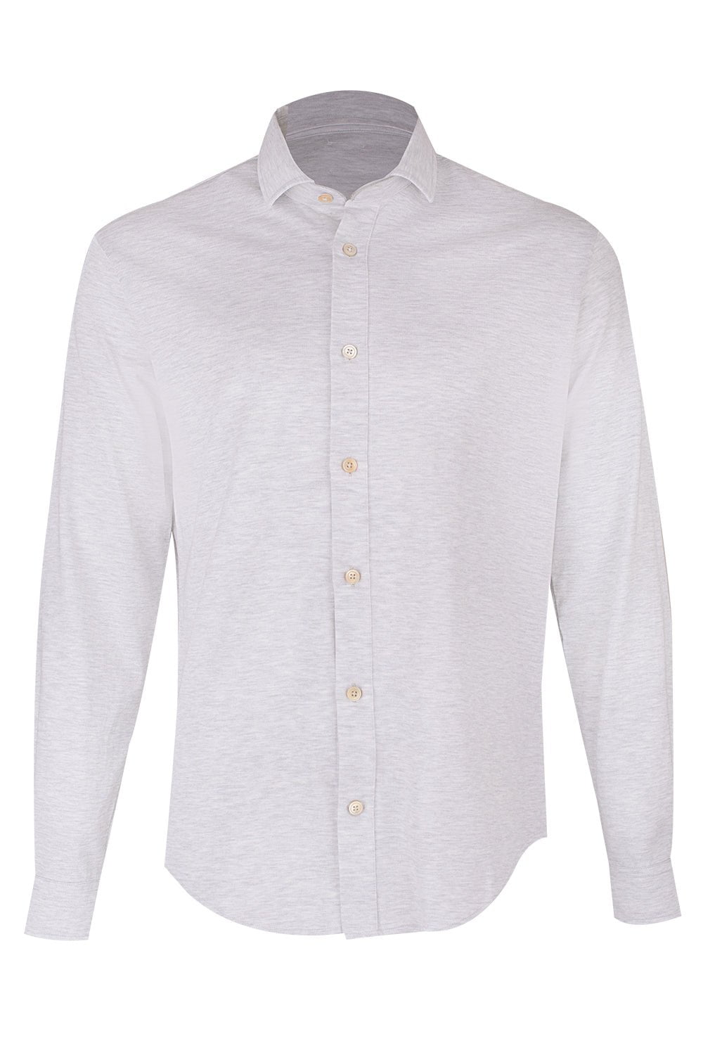 ELEVENTY-Long Sleeve Shirt - Light Gray-
