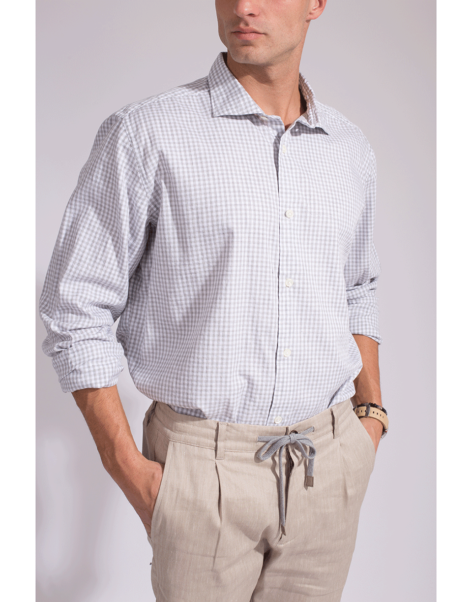 ELEVENTY-Checked Dandy Shirt-