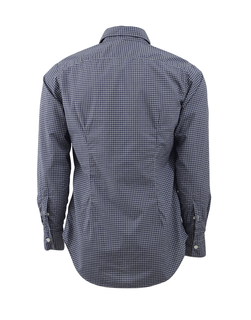 ELEVENTY-Plaid Collared Shirt-