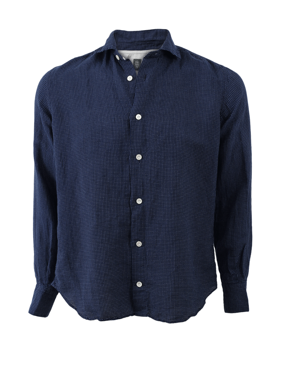 ELEVENTY-Long Sleeve Printed Shirt-