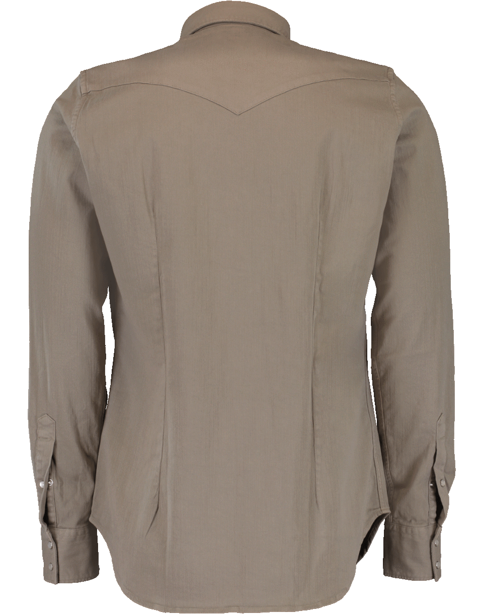 ELEVENTY-Snapped Texas Shirt-