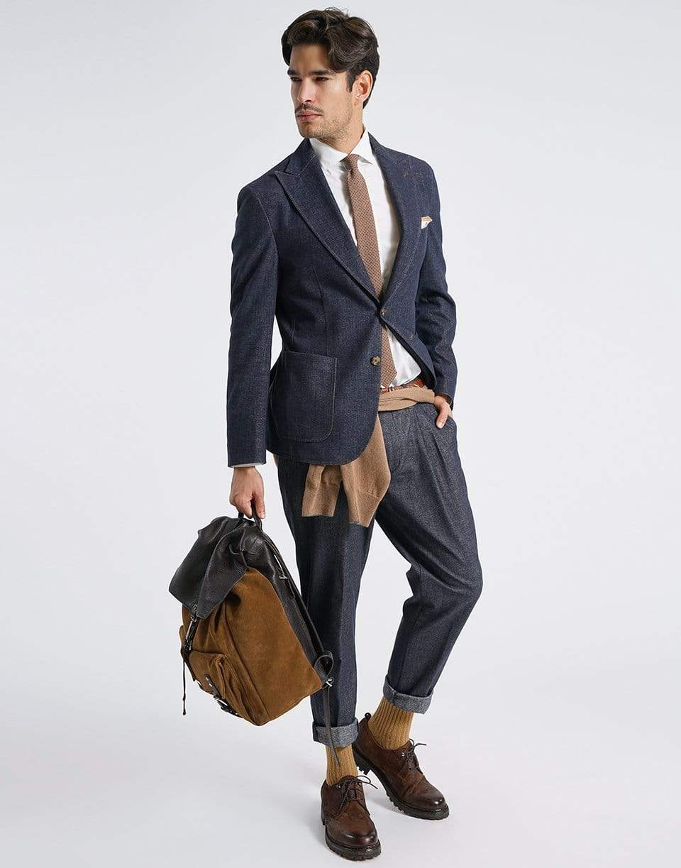 ELEVENTY-Micro Check Button Down Shirt-