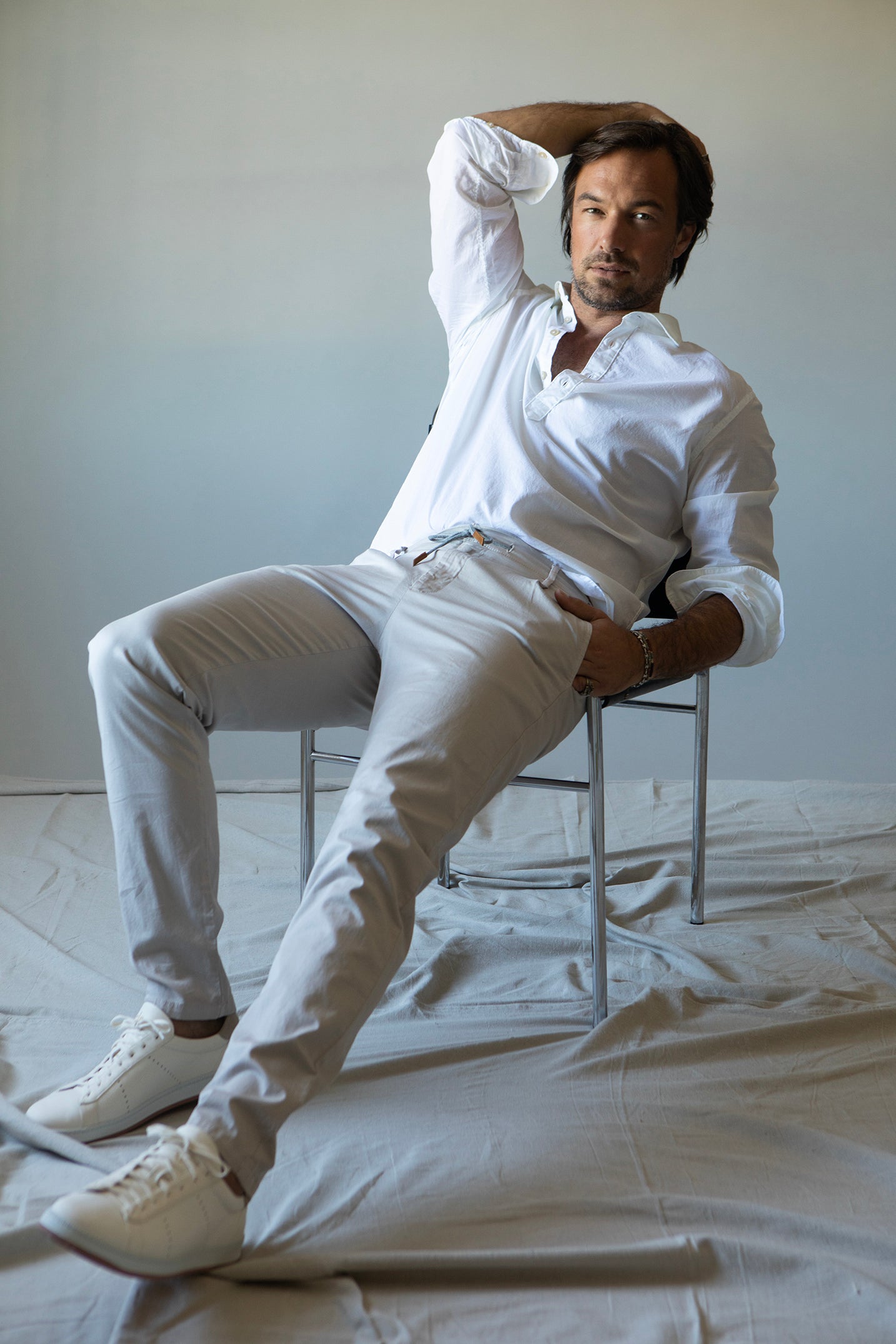 ELEVENTY-Button Down Polo - Bianco-
