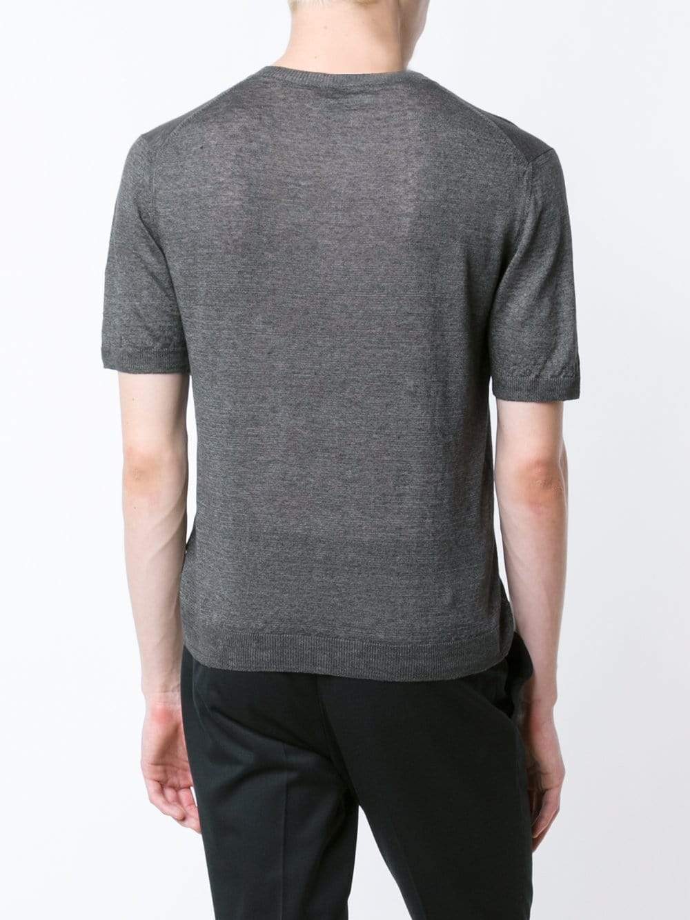 ELEVENTY-Linen Henley T-Shirt-