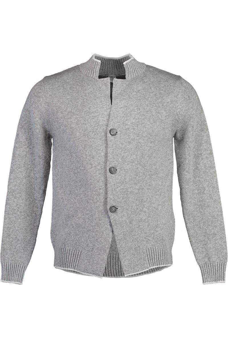 ELEVENTY-Knitted Jacket - Grey White-