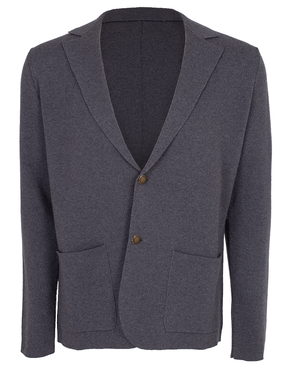 ELEVENTY-Woven Two Button Sweater Jacket-