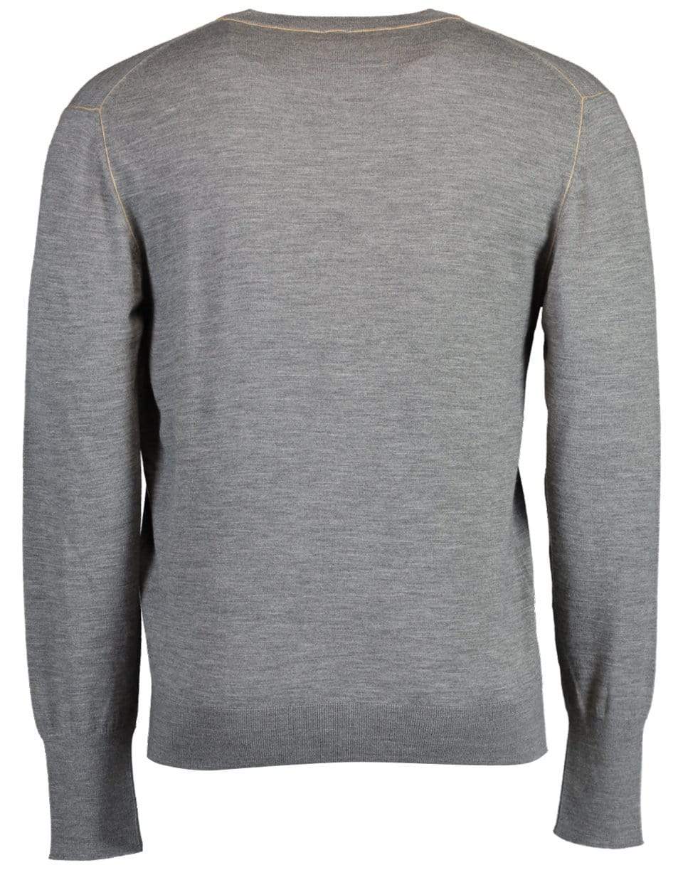 ELEVENTY-Grey Avalon Merino Crewneck-
