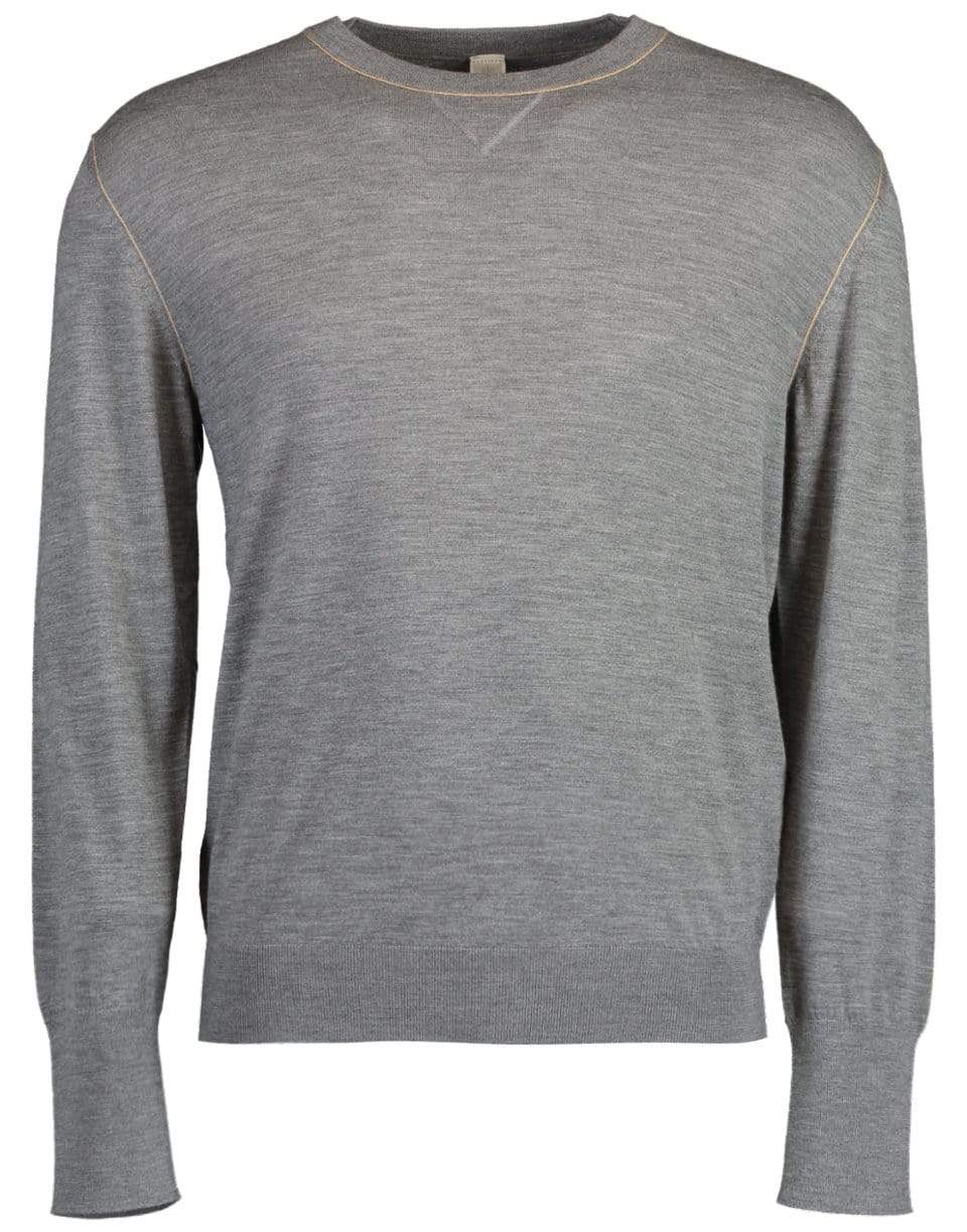 ELEVENTY-Grey Avalon Merino Crewneck-