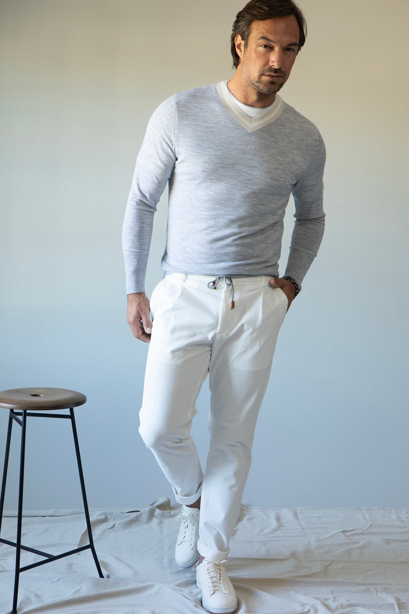 ELEVENTY-V-Neck Sweater-