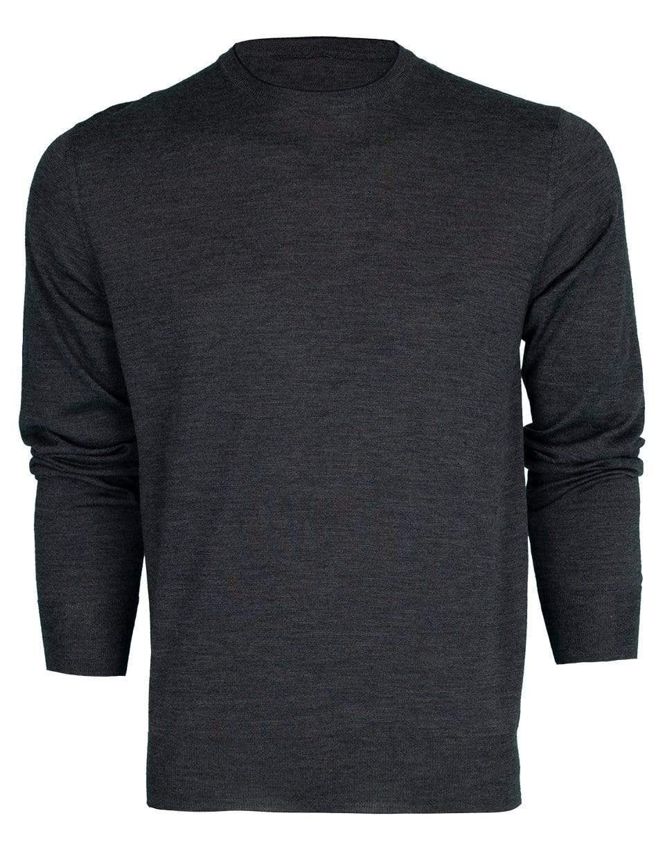 ELEVENTY-Round Neck Tipping Sweater-