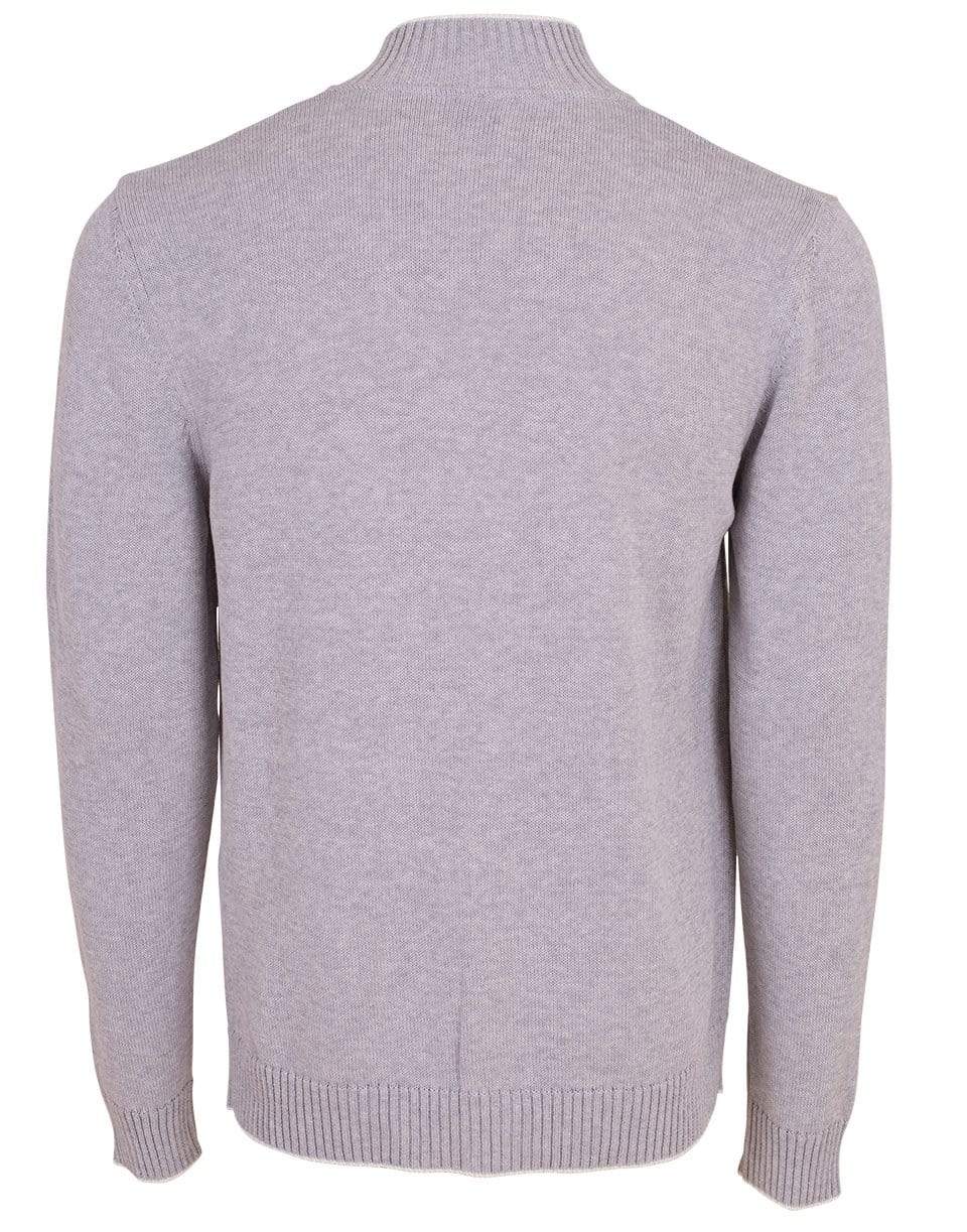 ELEVENTY-Light Grey Knit Cardigan Blazer-
