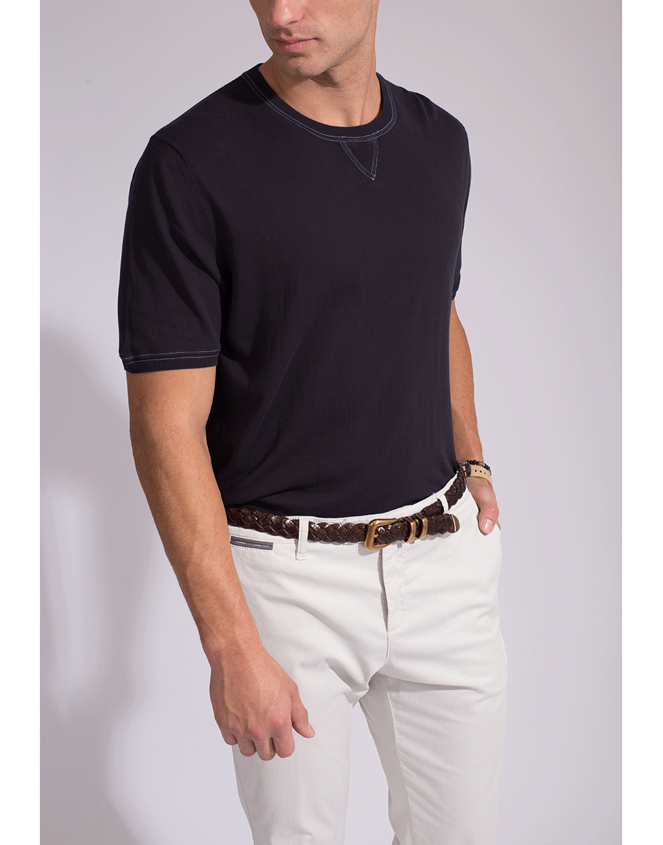 ELEVENTY-Ice Cotton Sweatshirt Tee-