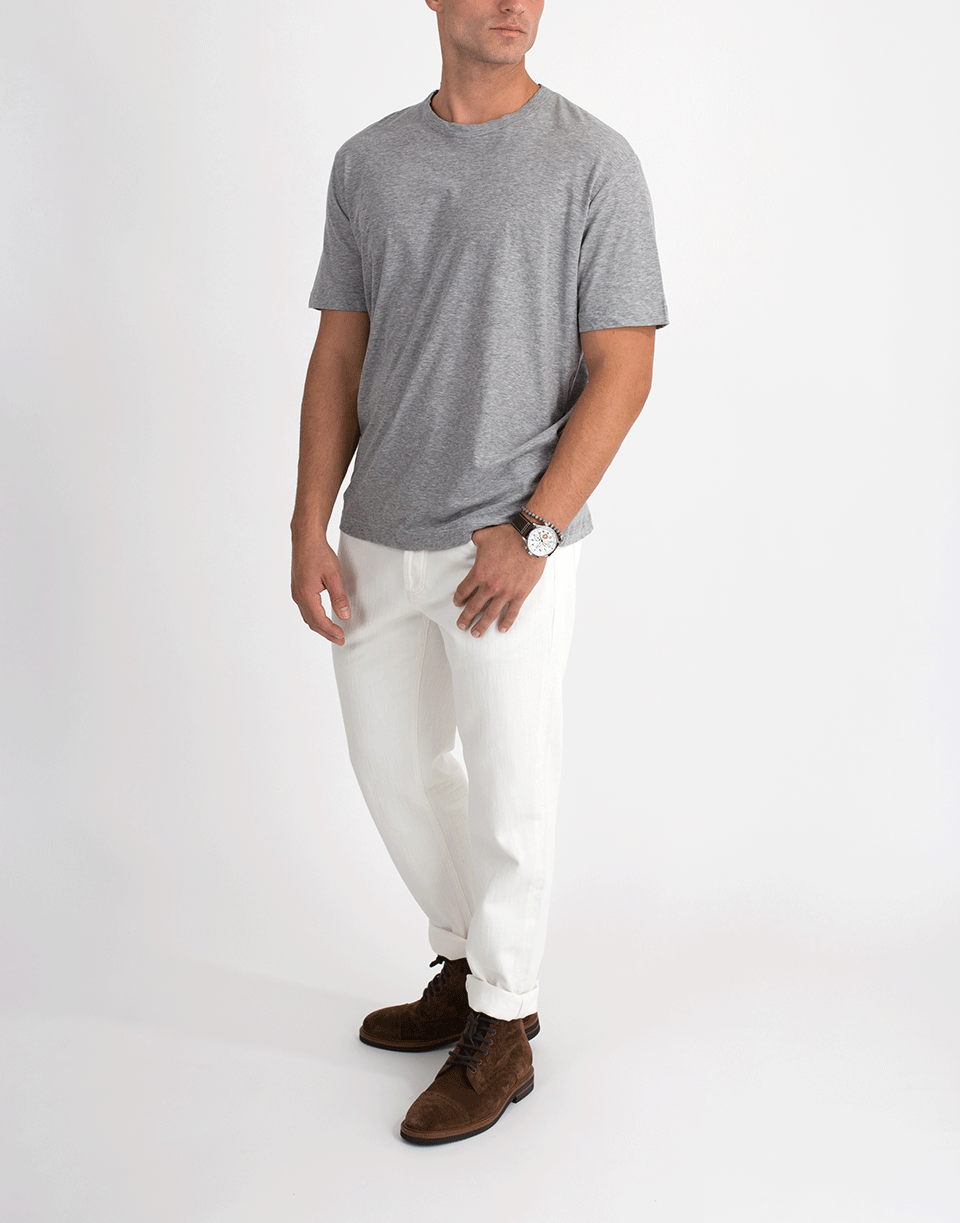 ELEVENTY-Grey Crew Tee-