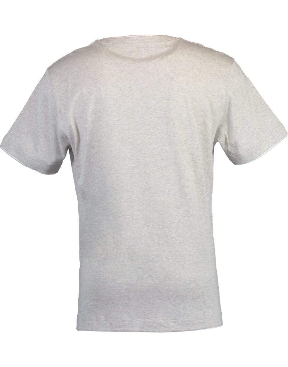 ELEVENTY-Grey and White Two-Tone T-Shirt-