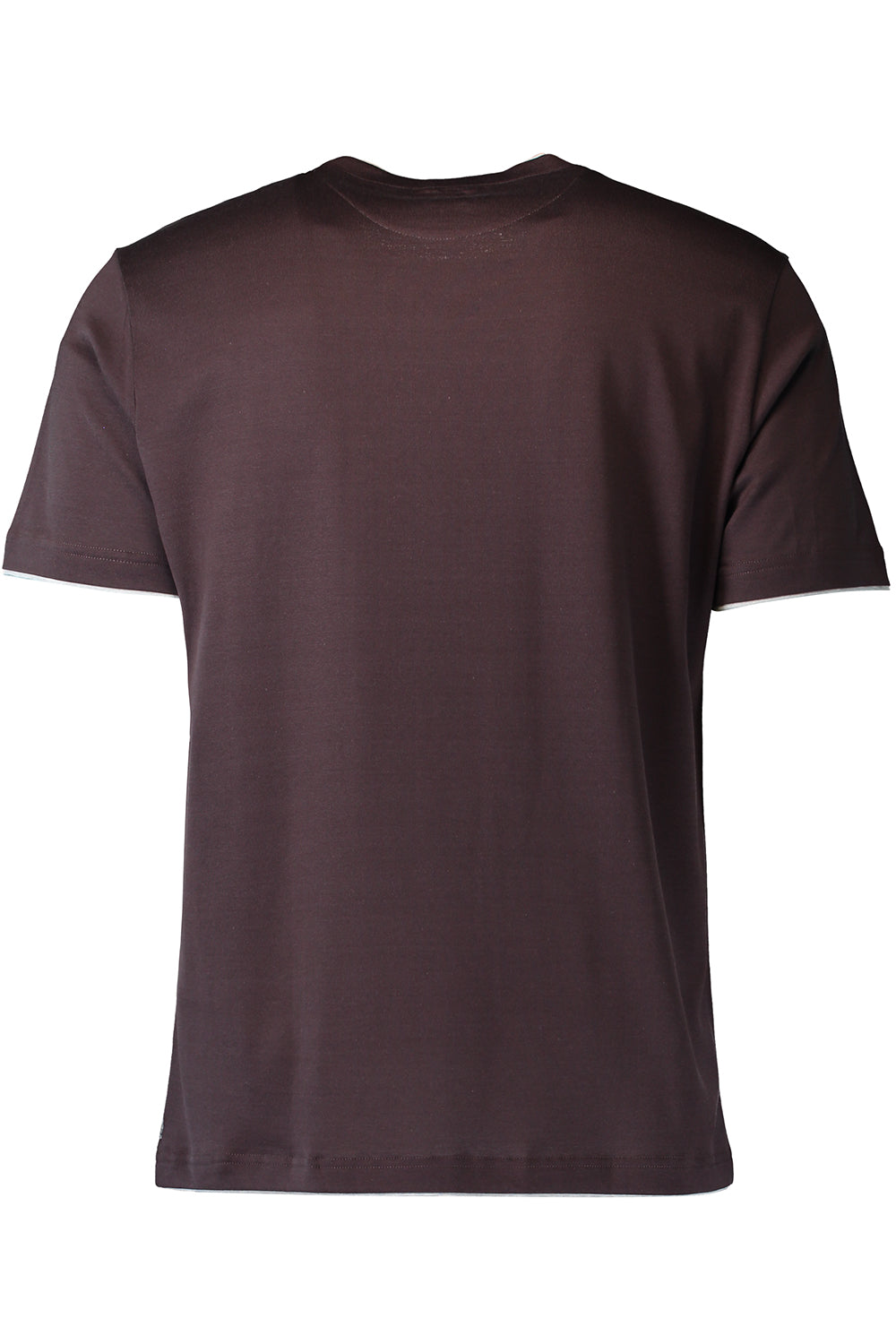 Short Sleeve Tee - Burgundy Light Grey-RED-S-MENSCLOTHINGTEE-ELEVENTY
