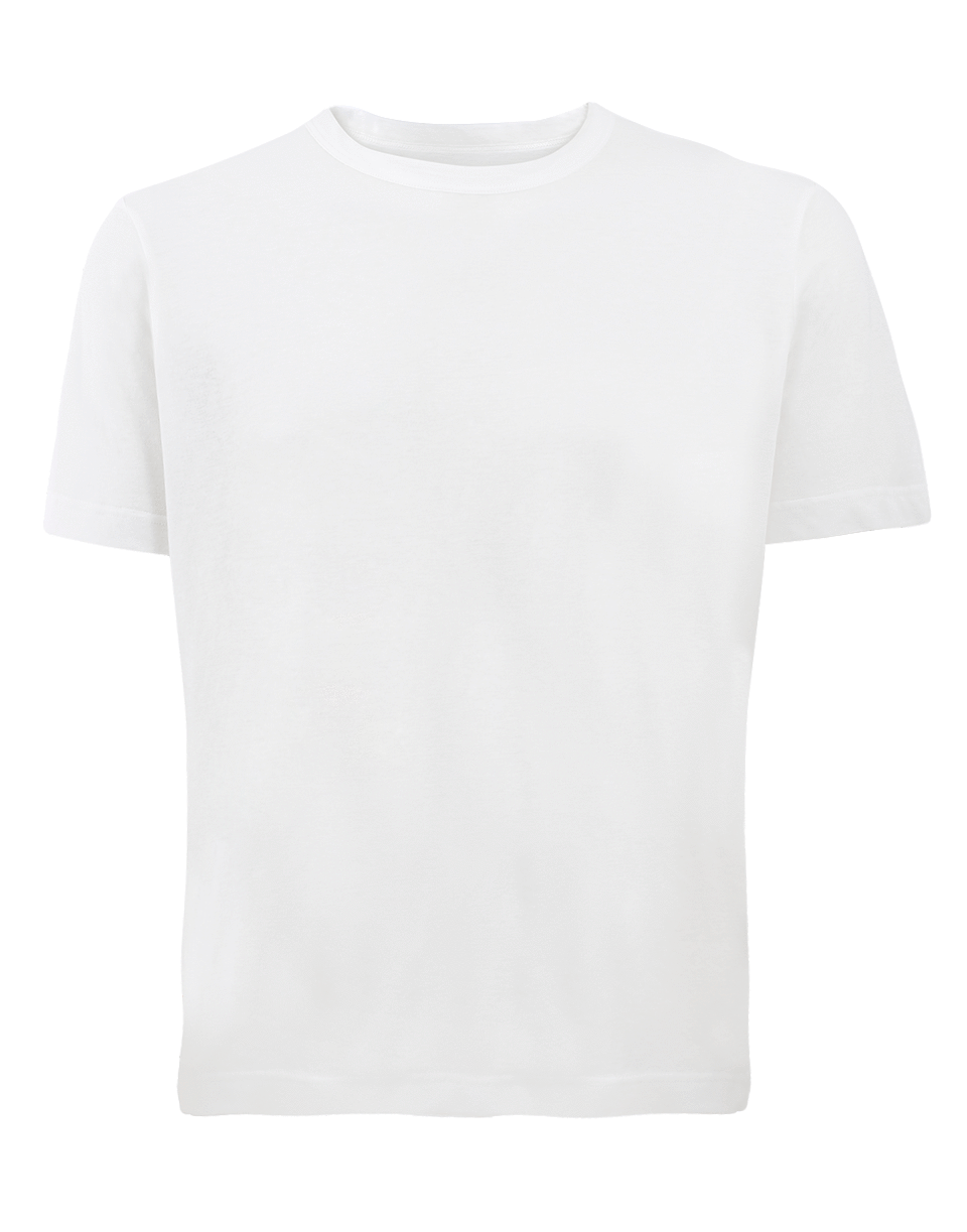 ELEVENTY-White Crew Tee-